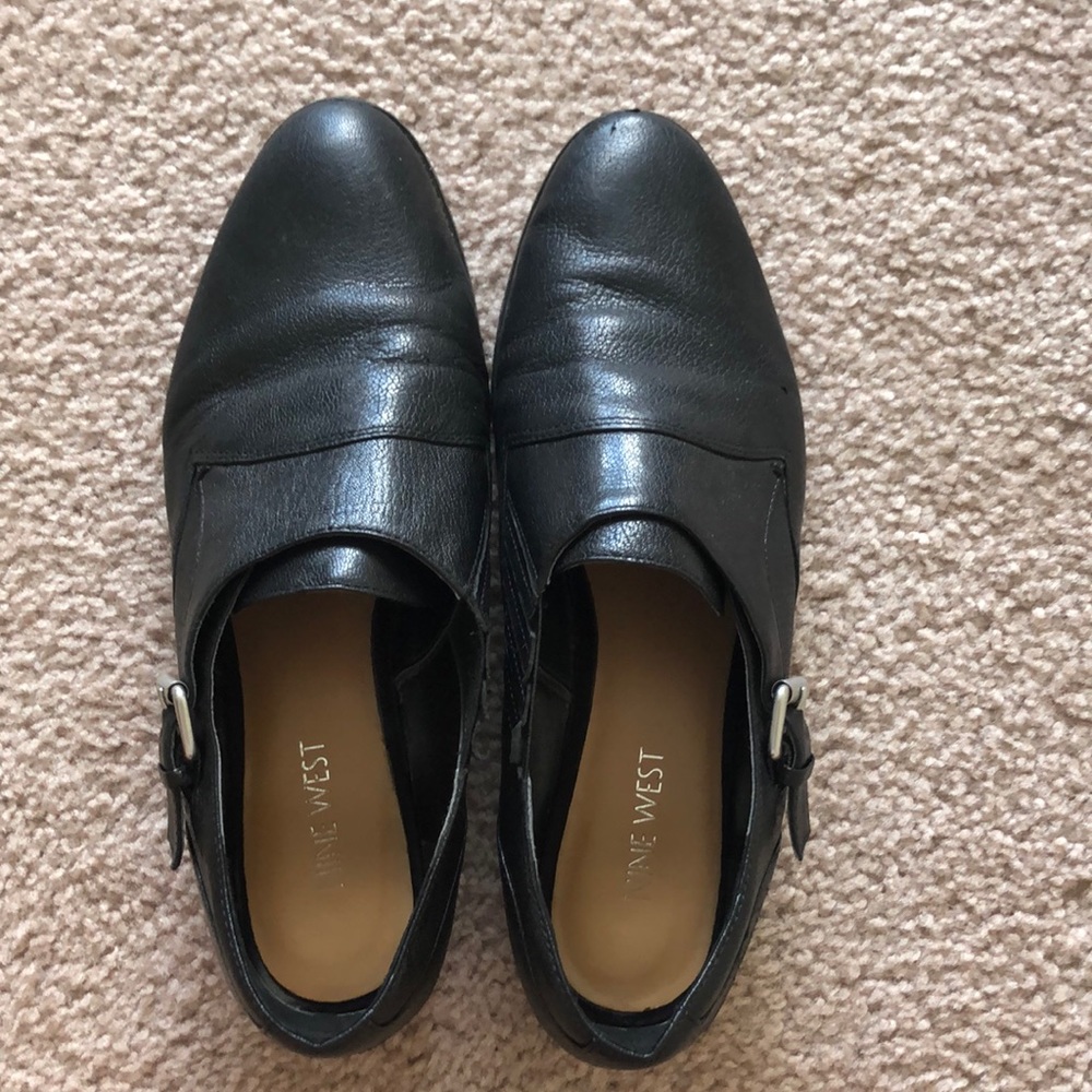 Black Leather Oxford Shoes